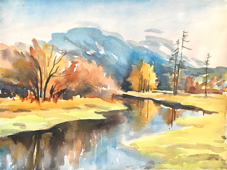 Aquarell (Lea Joos): Herbst